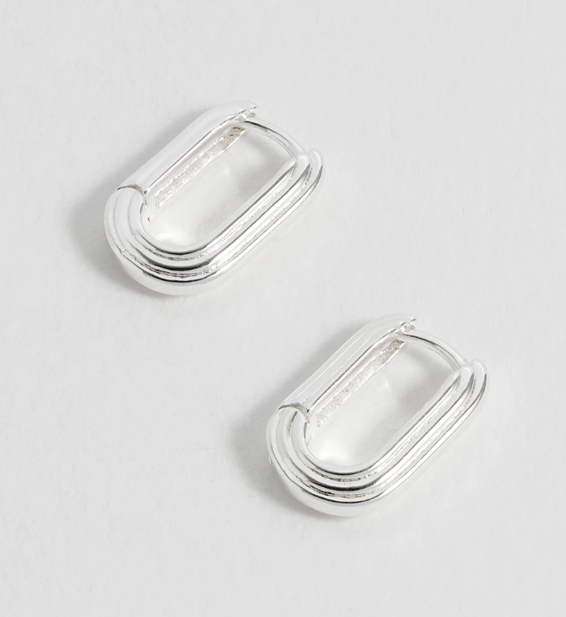 ESTELLA BARTLETT RIDGE HINGE HOOP EARRINGS