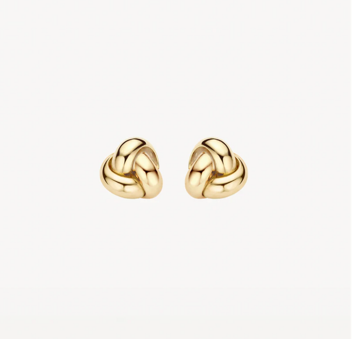 BLUSH 14K YELLOW GOLD KNOT EARRINGS