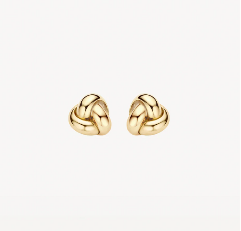 BLUSH 14K YELLOW GOLD KNOT EARRINGS