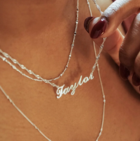 DAISY LONDON PERSONALISED CARRIE NAME NECKLACE - MADE TO ORDER