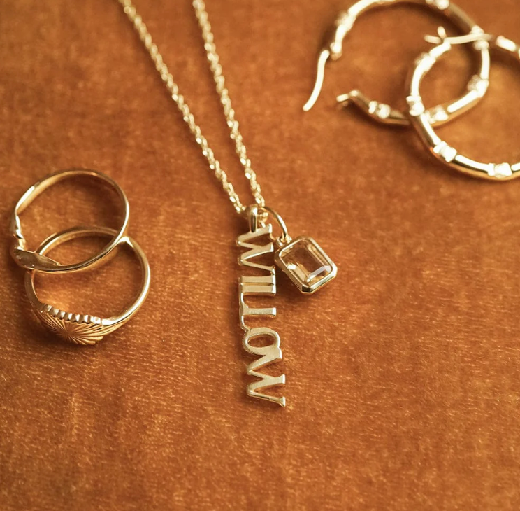 DAISY LONDON PERSONALISED PENDANT NECKLACE - MADE TO ORDER