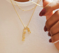 DAISY LONDON PERSONALISED PENDANT NECKLACE - MADE TO ORDER