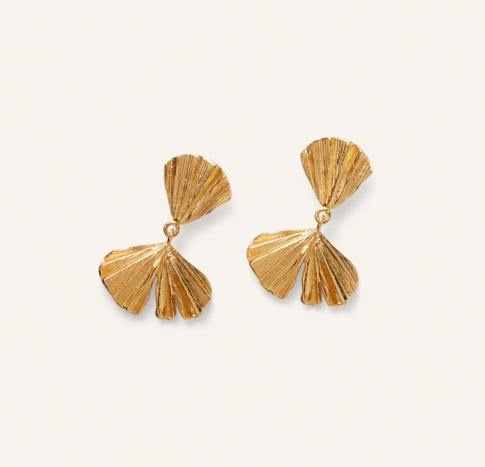 PERNILLE CORYDON AUTUMN LEAF EARRINGS
