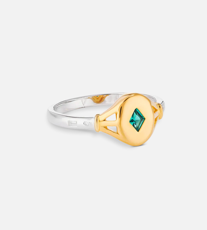 V BY LAURA VANN TILLY MINT GREEN RING