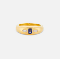 V BY LAURA VANN ERIKA BLUE STONE RING