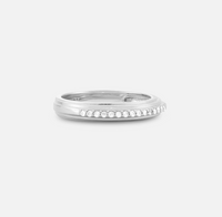 V BY LAURA VANN SILVER NEVE RING