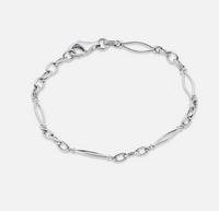 V BY LAURA VANN RHO VINTAGE LINK SILVER BRACELET