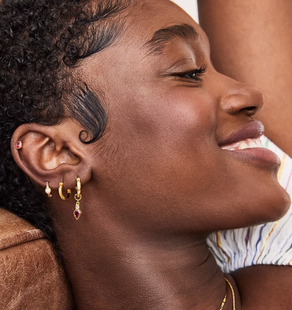 V BY LAURA VANN FRANCES HOOP EARRINGS