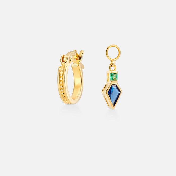 V BY LAURA VANN FRANCES HOOP AND DROPS EARRINGS