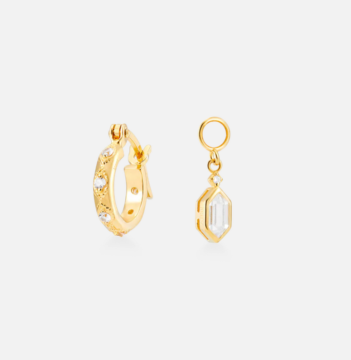 V BY LAURA VANN LENA HOOP AND DROPS EARRINGS