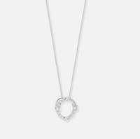 V BY LAURA VANN LUNA SILVER NECKLACE