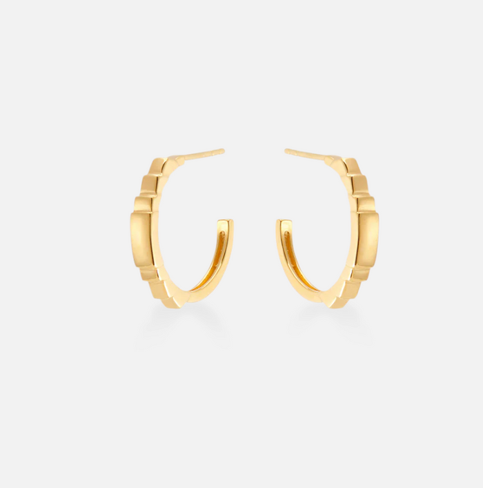 V BY LAURA VANN TYRA HOOP EARRINGS