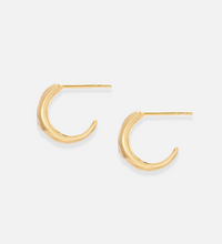 V BY LAURA VANN ERIKA SMALL CHUBBY HOOP EARRINGS