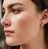 V BY LAURA VANN MINI TINA SMALL CHUBBY HOOP EARRINGS