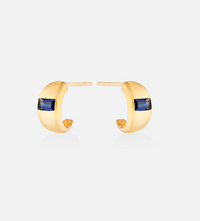 V BY LAURA VANN ERIKA MINI CHUBBY HOOP EARRINGS