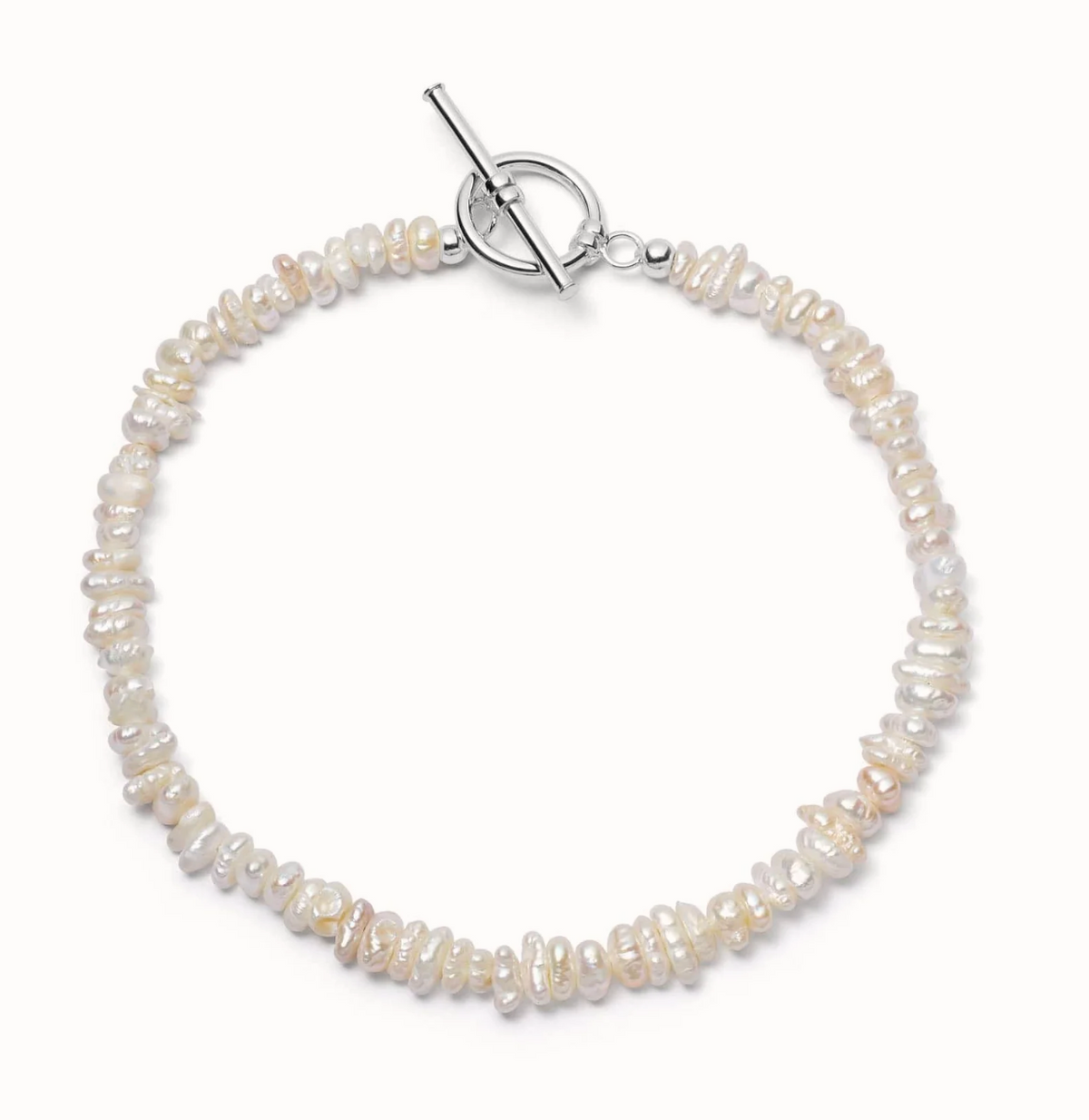 DAISY LONDON POLLY SAYER PEARL T-BAR BRACELET