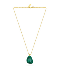 TALIS CHAINS MALACHITE ROCKSTONE PENDANT NECKLACE