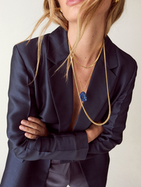 TALIS CHAINS LAPIS ROCKSTONE PENDANT NECKLACE