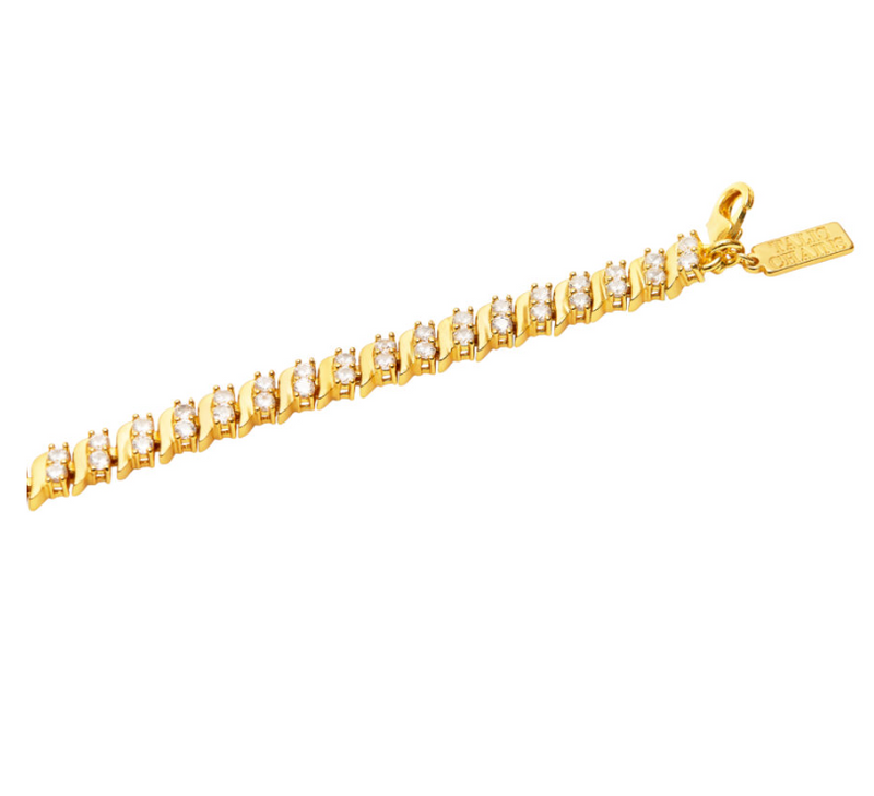 TALIS CHAINS RIDGED TENNIS BRACELET