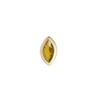 MÉTIER FLAT BACK MINI CLAW SET BEZEL MARQUISE STUD EARRING