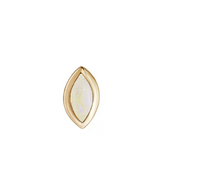 MÉTIER FLAT BACK MINI CLAW SET BEZEL MARQUISE STUD EARRING
