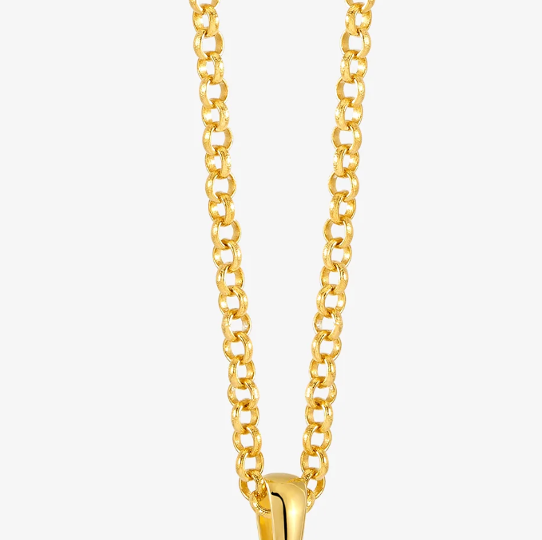 RACHEL JACKSON SHORT THICK ROLO AMULET CHAIN NECKLACE