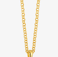 RACHEL JACKSON SHORT THICK ROLO AMULET CHAIN NECKLACE
