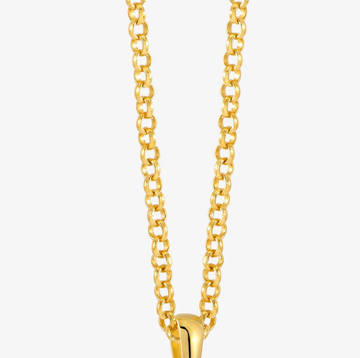 RACHEL JACKSON SHORT THICK ROLO AMULET CHAIN NECKLACE