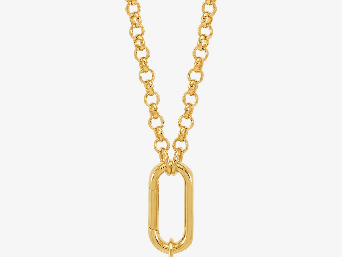 RACHEL JACKSON HARDWARE CLASP AMULET CHAIN NECKLACE