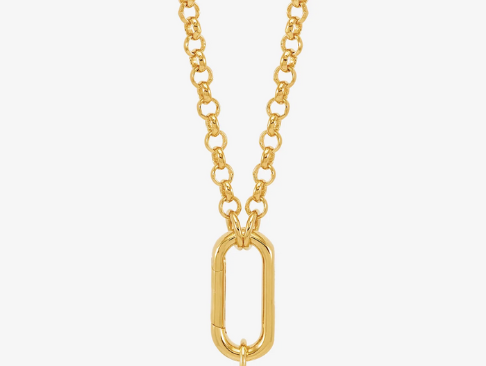 RACHEL JACKSON HARDWARE CLASP AMULET CHAIN NECKLACE