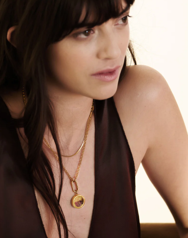 RACHEL JACKSON HARDWARE CLASP AMULET CHAIN NECKLACE