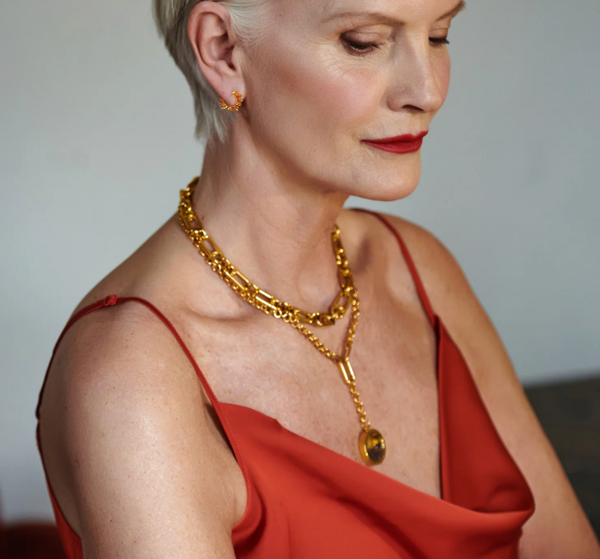 RACHEL JACKSON STATEMENT Y AMULET CHAIN NECKLACE