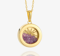RACHEL JACKSON SMALL DECO SUN AMULET PENDANT