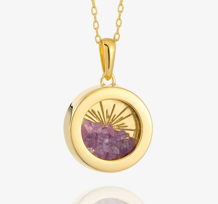 RACHEL JACKSON SMALL DECO SUN AMULET PENDANT