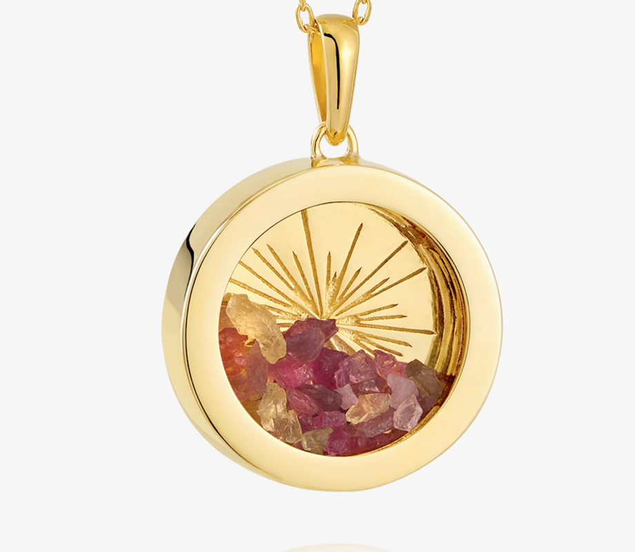 RACHEL JACKSON MEDIUM DECO SUN AMULET PENDANT