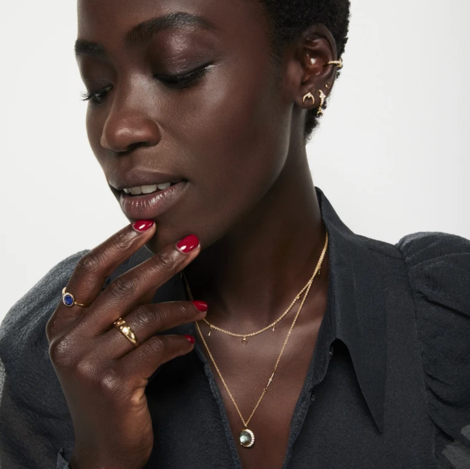 ASTLEY CLARKE LUNA LABRADORITE PENDANT NECKLACE