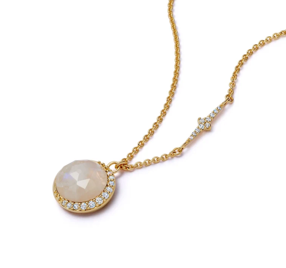 ASTLEY CLARKE LUNA MOONSTONE PENDANT NECKLACE