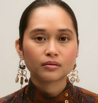 GRAINNE MORTON BOW CHARM BALANCE DROP EARRINGS