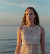 GRAINNE MORTON MULTI LAYER BALANCE VICTORIAN DROP EARRINGS