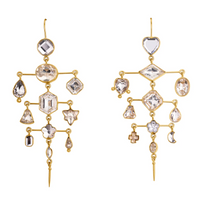 GRAINNE MORTON MULTI LAYER BALANCE VICTORIAN DROP EARRINGS