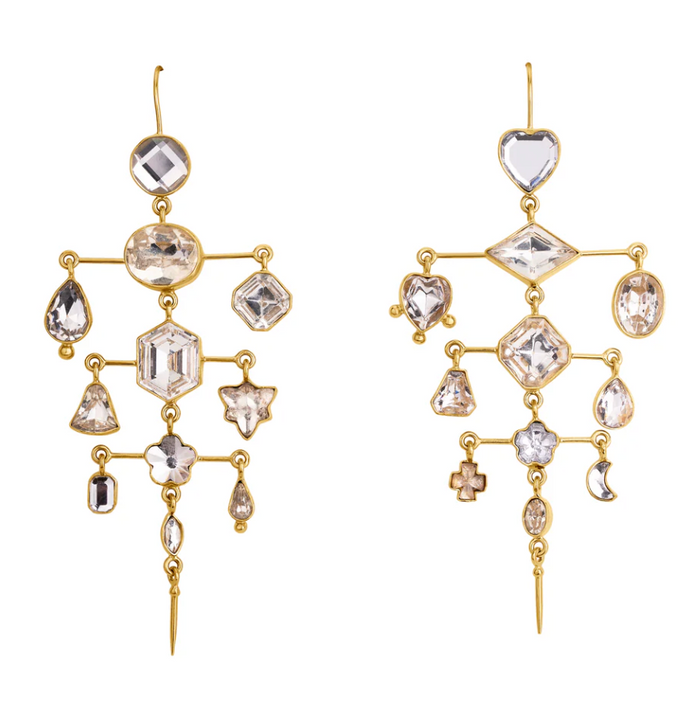 GRAINNE MORTON MULTI LAYER BALANCE VICTORIAN DROP EARRINGS