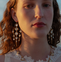 GRAINNE MORTON MULTI LAYER BALANCE VICTORIAN DROP EARRINGS