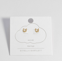 ESTELLA BARTLETT PEARL HORSESHOE STUD EARRINGS