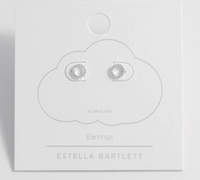 ESTELLA BARTLETT CZ CIRCLE STUD EARRINGS