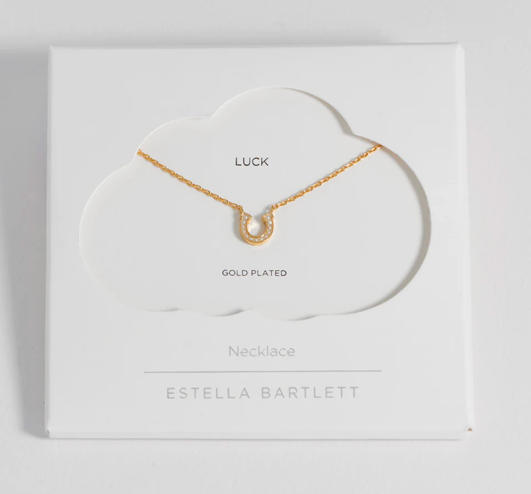 ESTELLA BARTLETT PEARL HORSESHOE NECKLACE
