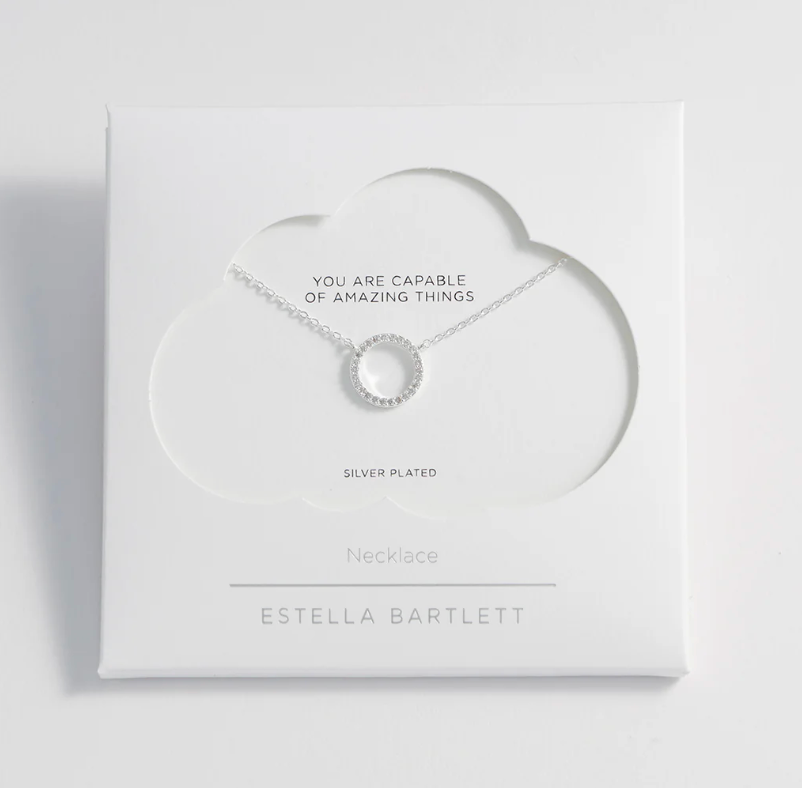 ESTELLA BARTLETT CIRCLE CZ NECKLACE