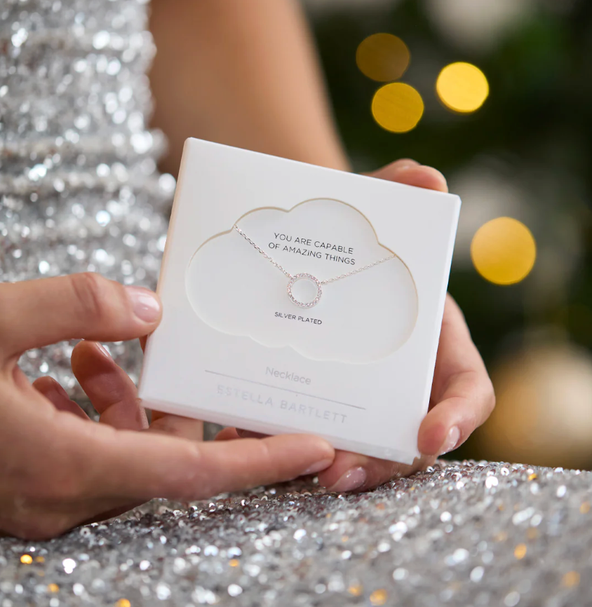 ESTELLA BARTLETT CIRCLE CZ NECKLACE