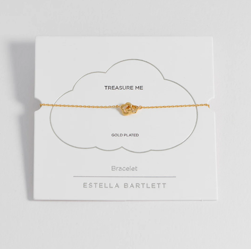 ESTELLA BARTLETT DOUBLE LINKED FLOWER BRACELET
