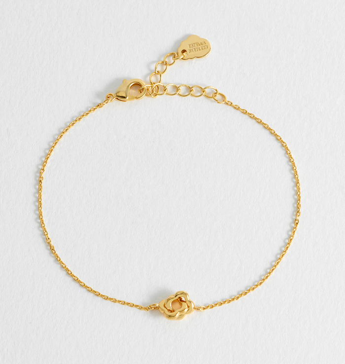 ESTELLA BARTLETT DOUBLE LINKED FLOWER BRACELET