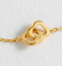 ESTELLA BARTLETT DOUBLE LINKED FLOWER BRACELET